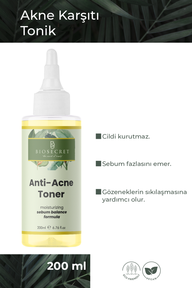 Bio40 Akne Karşıtı Sebum Kontrol Arındırıcı Tonik Anti Acne Toner 150ml