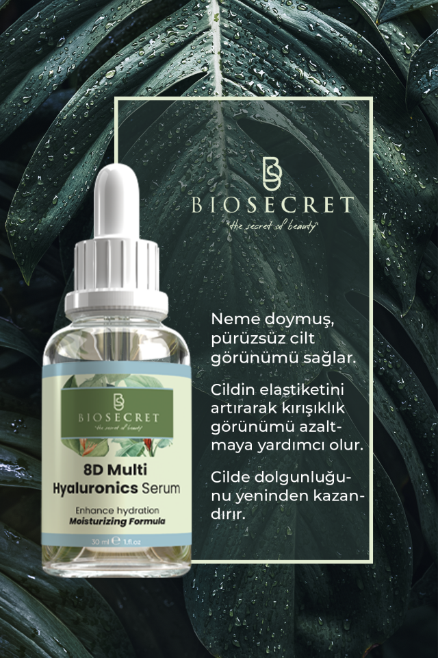 Bio30 Yoğun Nemlendirici Bakım Serumu 8d Hyaluronic Serum 30ml