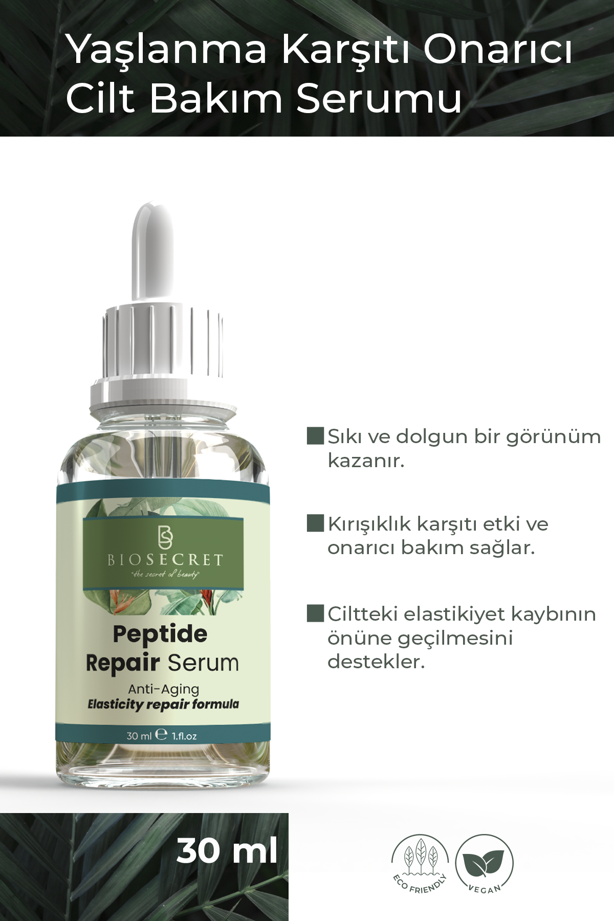 Bio21 Peptit Serum Yaşlanma Karşıtı Onarıcı 30ml