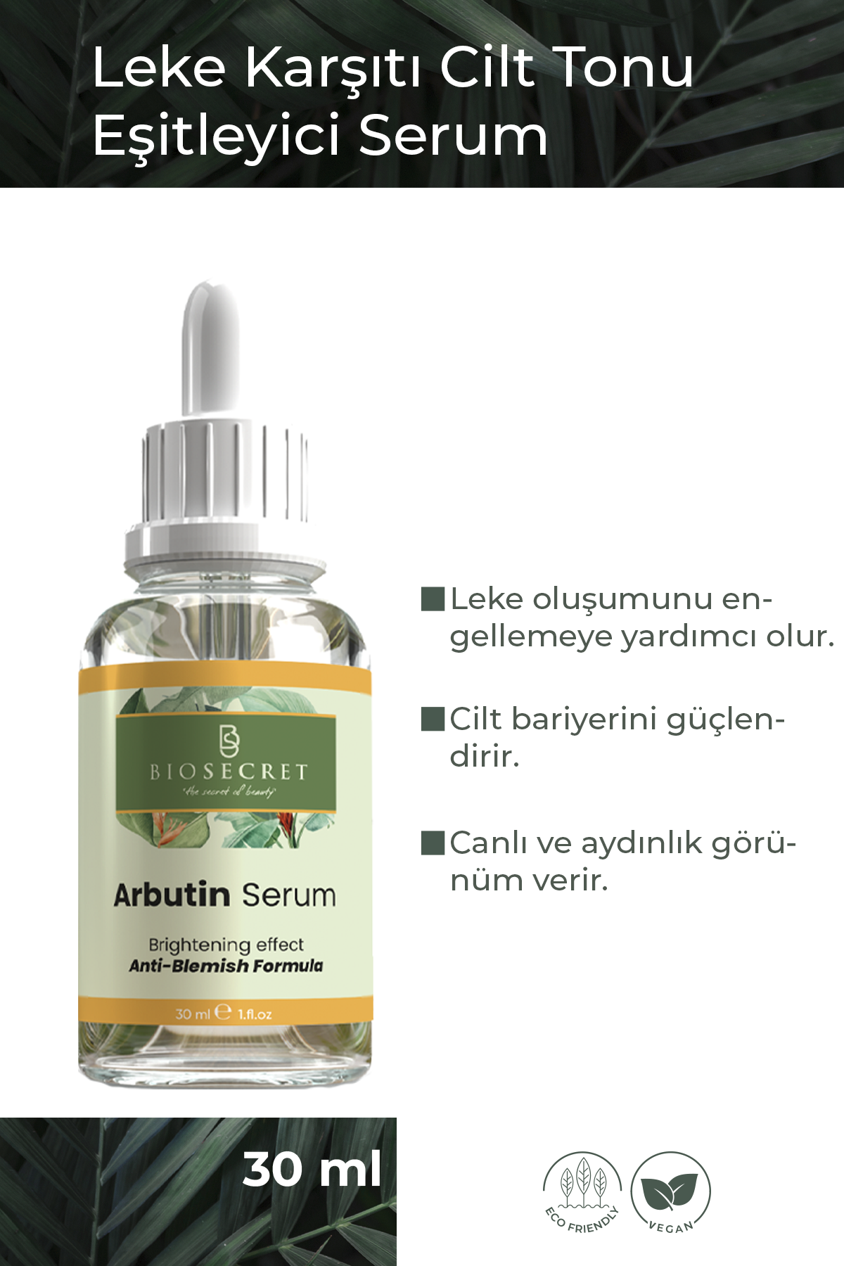 Bio23 Arbutin Serum Leke Gidermeye Yardımcı, Cilt Tonu Eşitleyici 30 ml