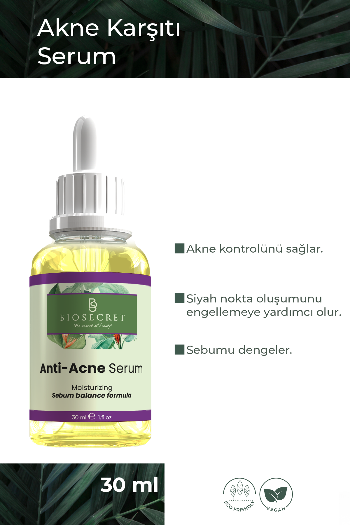 Bio39 Gözenek Karşıtı Anti Akne Serum 30 ml