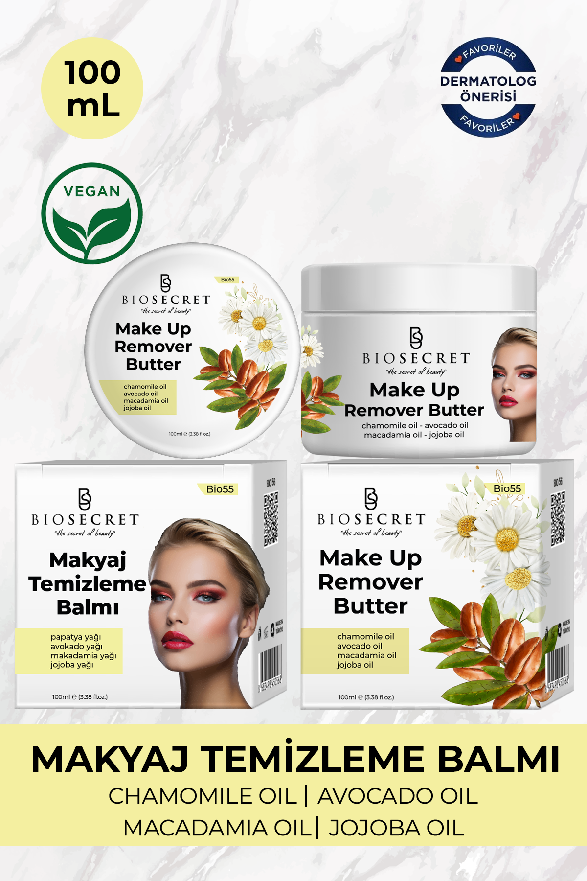 Bio55 Makyaj Temizleme Balmı 100ml