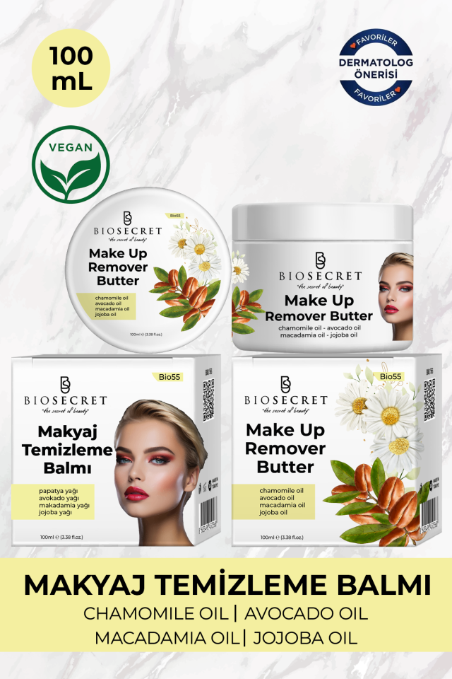 Bio55 Makyaj Temizleme Balmı 100ml