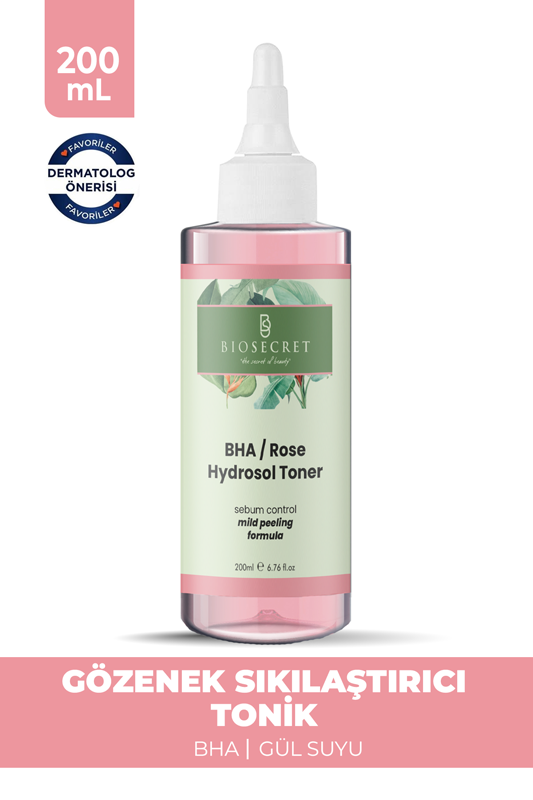 Bio43 Bha-Gül Tonik Gözenek Sıkılaştırıcı Siyah Nokta Karşıtı Tonik 200ml