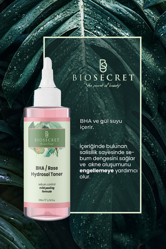 Bio43 Bha-Gül Tonik Gözenek Sıkılaştırıcı Siyah Nokta Karşıtı Tonik 200ml
