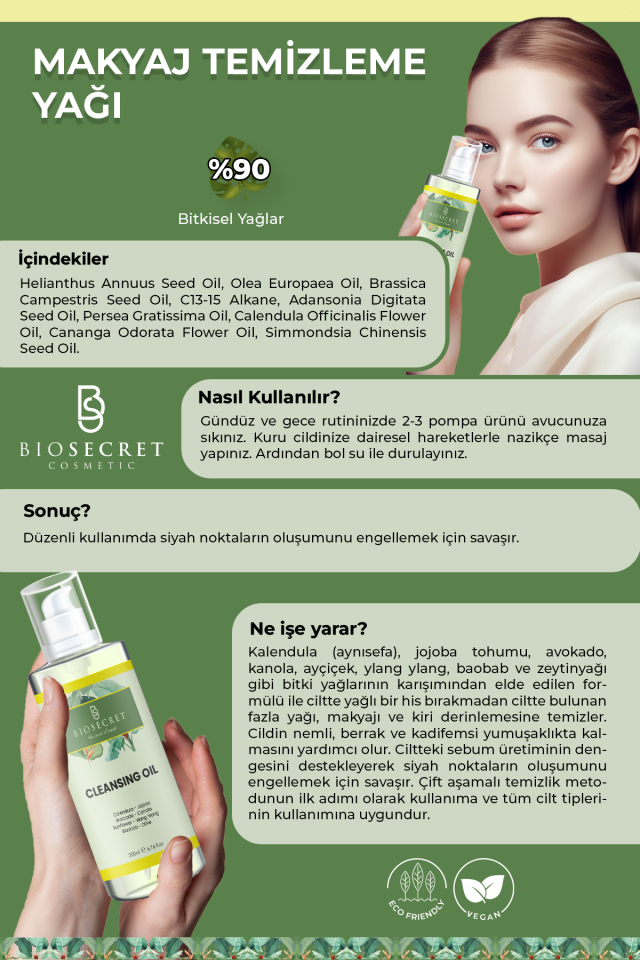 Bio18 Makyaj Temizleme Yağı 200ml