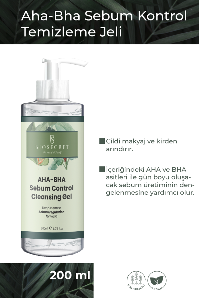 Bio26 Aha-Bha Sebum Denge Temizleme Jeli 200ml