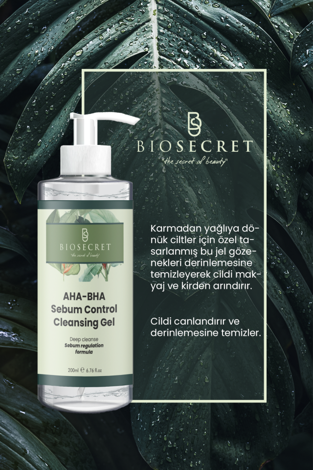 Bio26 Aha-Bha Sebum Denge Temizleme Jeli 200ml
