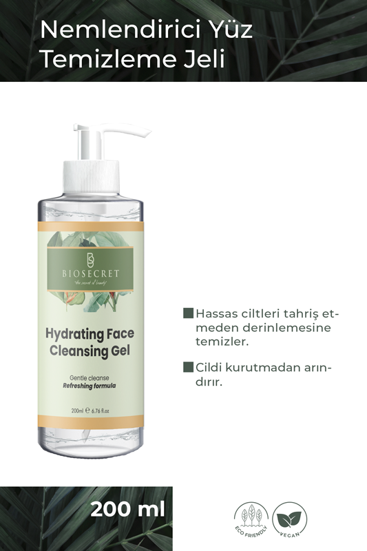 Bio28 Hydrating Face Cleansing Gel 200ml Yüz Temizleme Jeli
