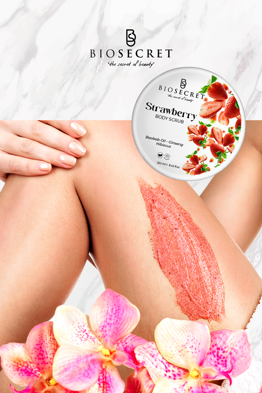 Bio62 Body Scrub Çilekli 300g