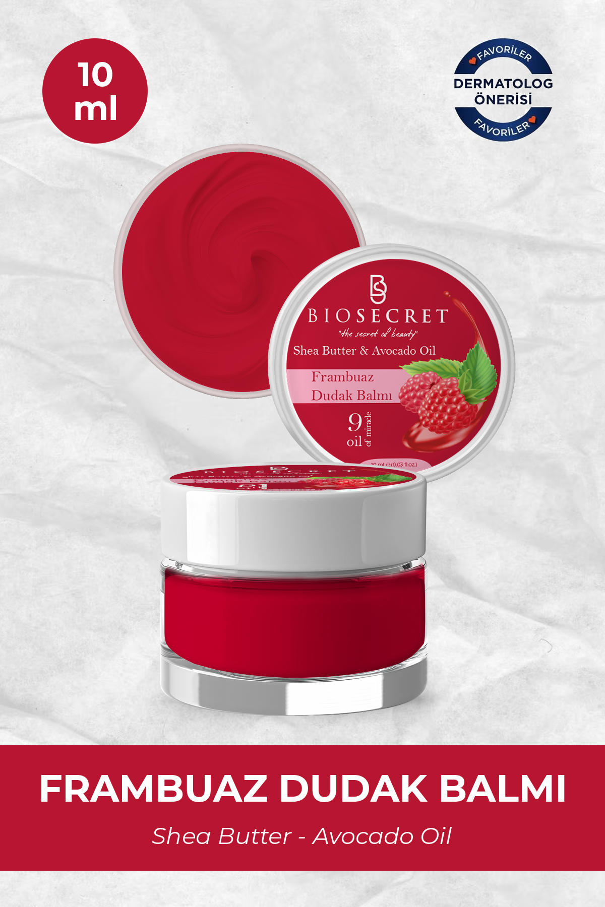 Bio88 The Balm Shea Butter Dudak Balmı (FRAMBUAZ) 10ml