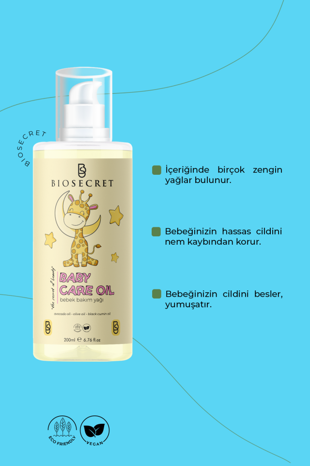 Bio63 Bebek Bakım Yağı 200ml