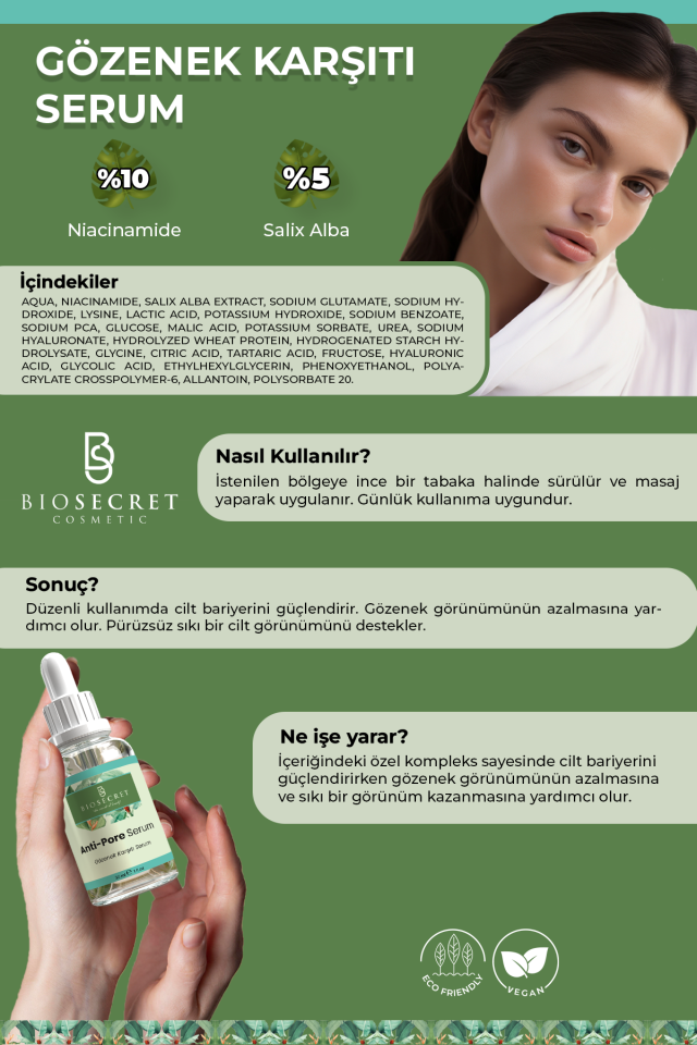 Bio97 Gözenek Karşıtı Serum Botanical Anti Pore Serum 30ml