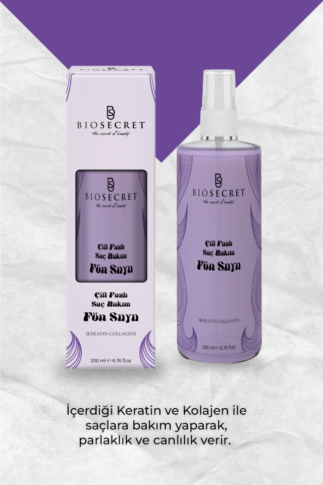 Bio81 Çift Fazlı Saç Bakım Fön Suyu (Keratın-Collagen) 200ml