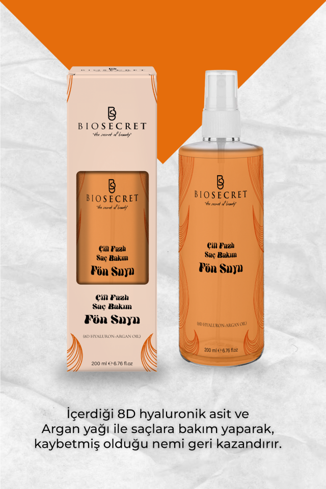 Bio82 Çift Fazlı Saç Bakım Fön Suyu (8d Hyaluron-Argan Oil) 200ml