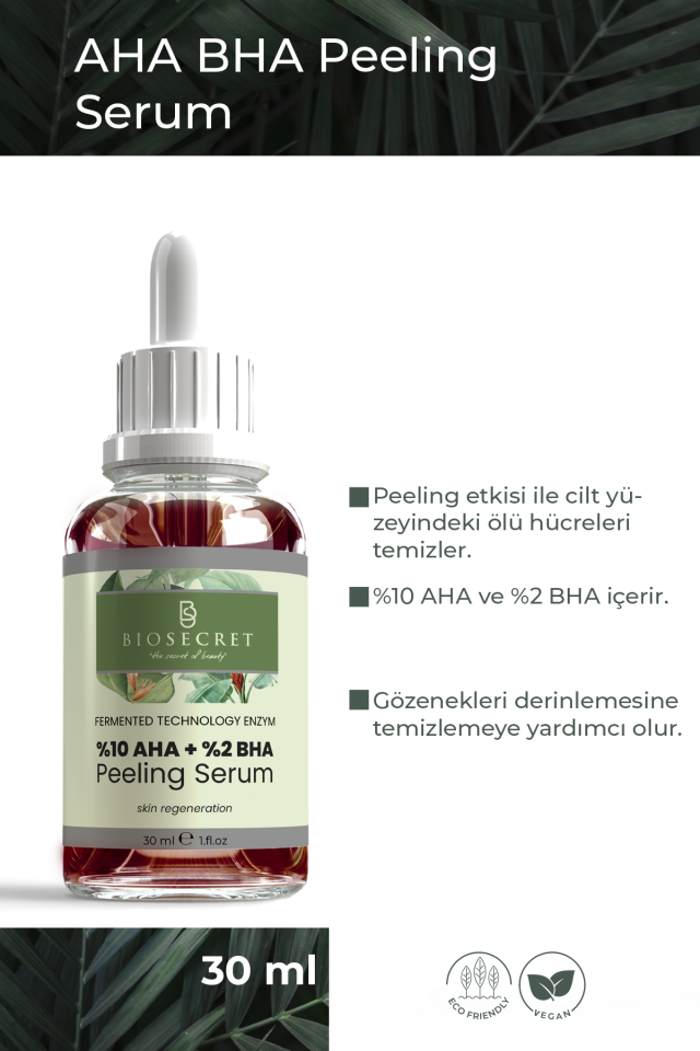 Bio98 Aha Bha Serum Fermented Technology Enzym %10 Aha Anzym Comple- %2 Bha Peeling Serum