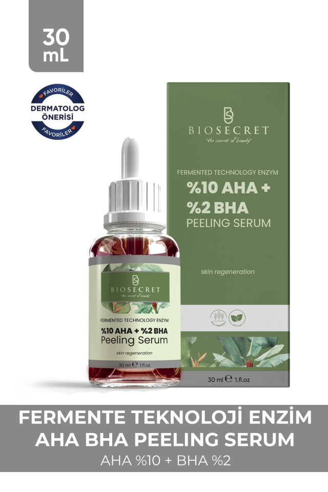 Bio98 Aha Bha Serum Fermented Technology Enzym %10 Aha Anzym Comple- %2 Bha Peeling Serum