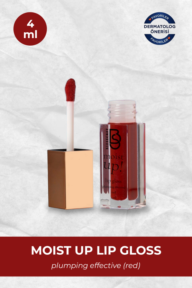 Bio102 Moist Up Lip Gloss Red 4ml