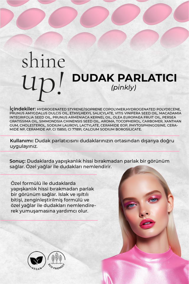 Bio106 Shine Up Lip Gloss Pinkly 4ml