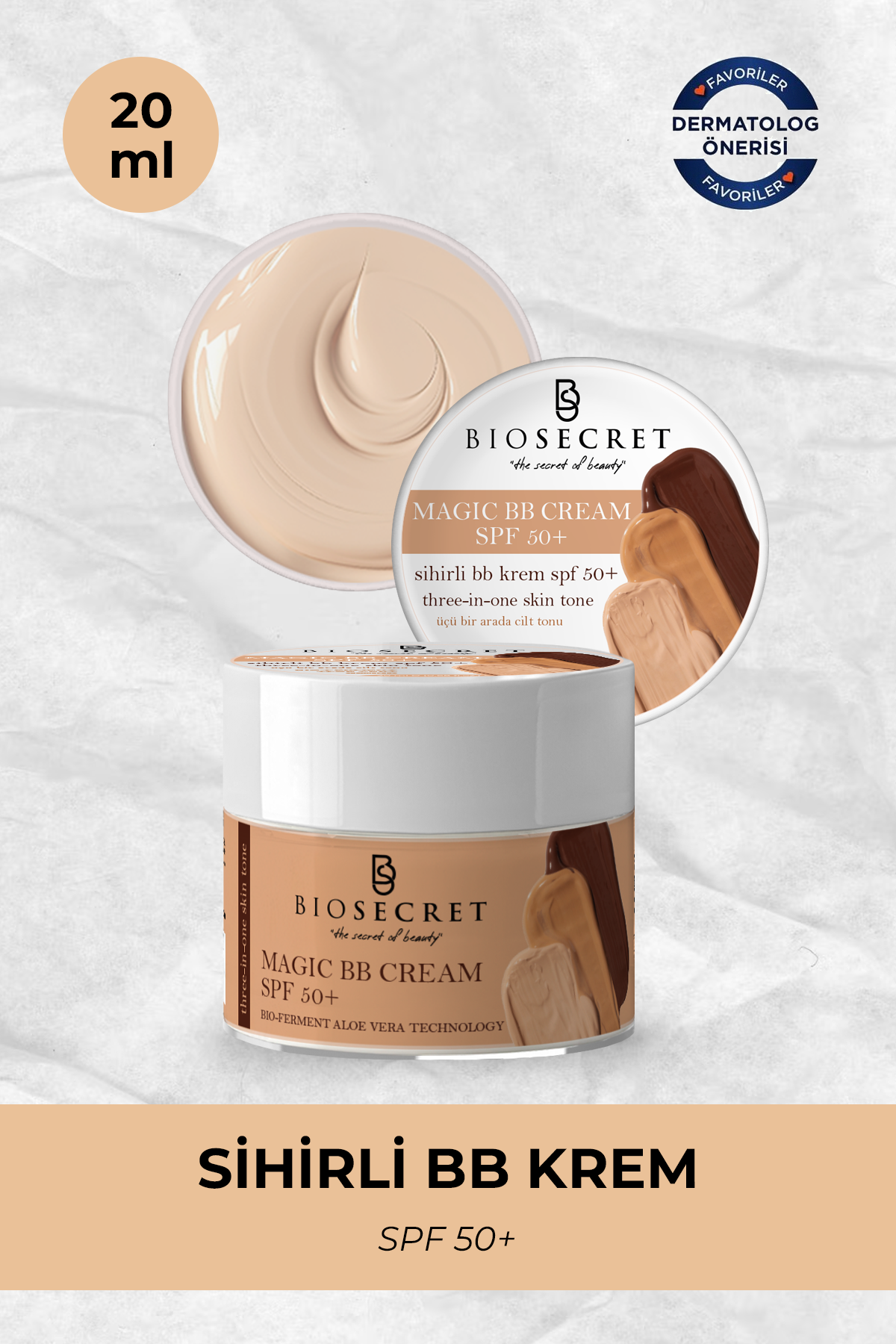 Bio107 Magic BB Cream 50 Spf+ (Bio-Ferment Aloe Vera Technology) 20ml