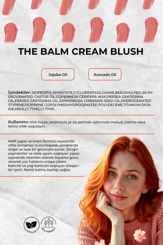 Bio110 The Balm Cream Blush - Peach Bloom 10 ml