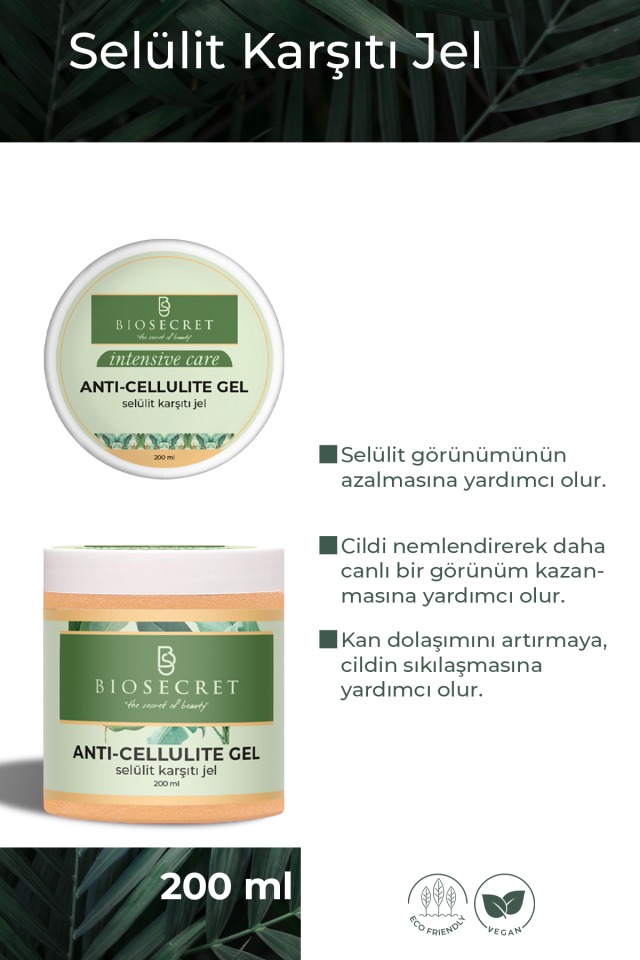 Bio115 Selülit Karşıtı Sıkılaştırıcı ve Çatlak Gidermeye Yardımcı Jel Anti Cellulite Gel 200ml