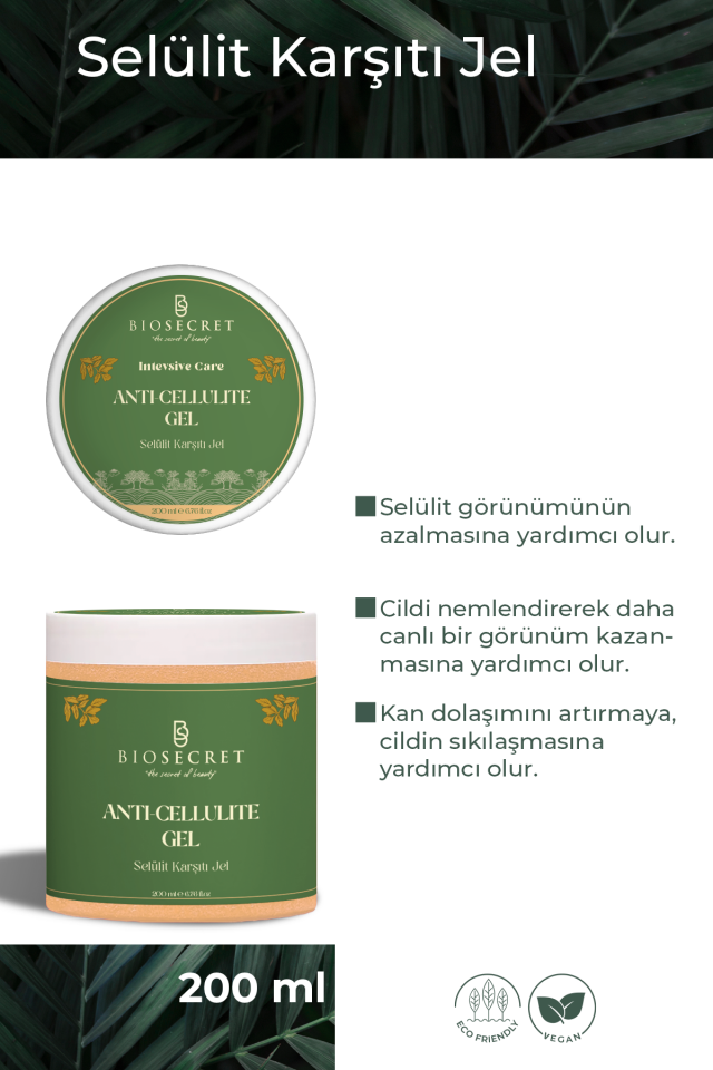 Bio115 Selülit Karşıtı Sıkılaştırıcı ve Çatlak Gidermeye Yardımcı Jel Anti Cellulite Gel 200ml