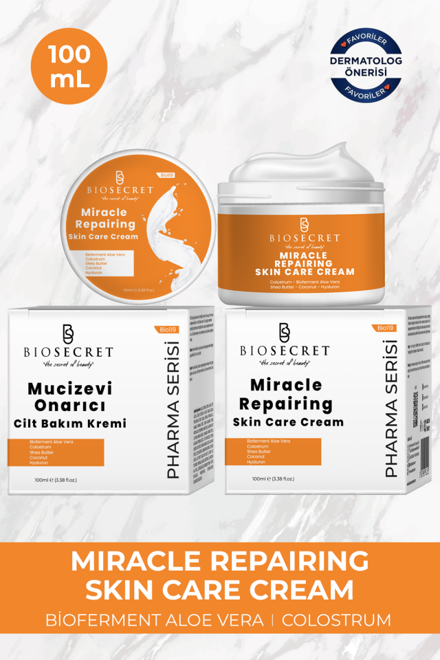 Bio119 Miracle Repairing Skin Care Cream- Mucizevi Onarıcı Cilt Bakım Kremi 100ml