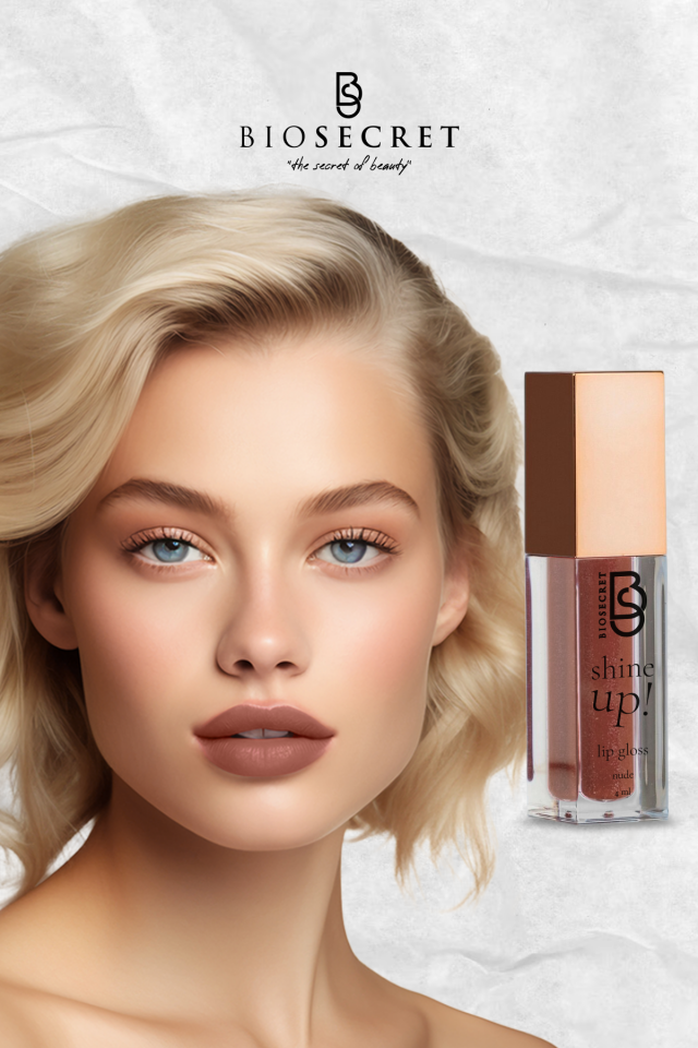 Bio122 Shine Up Lip Gloss Nude 4ml