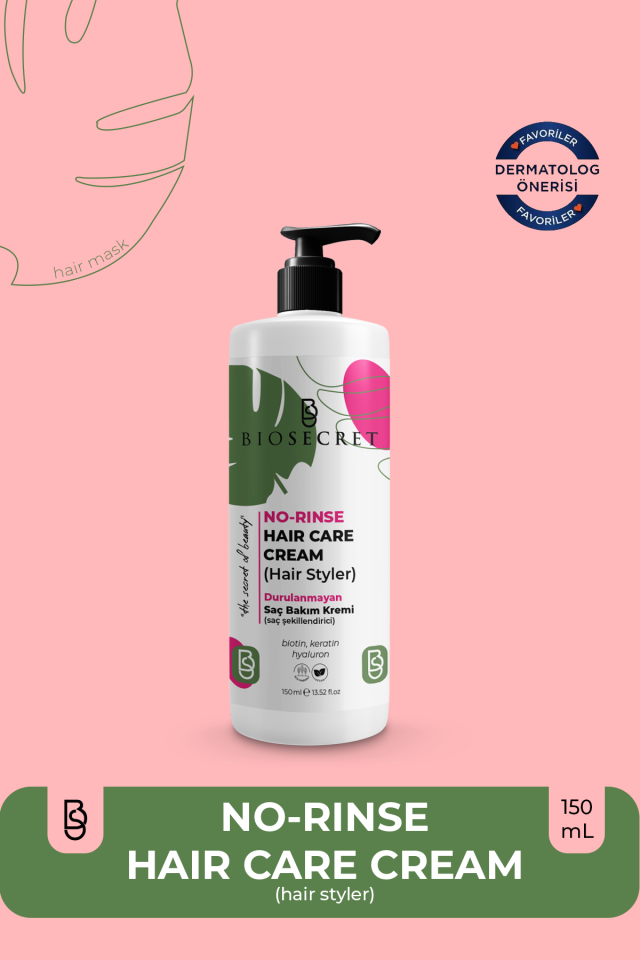 Bio123 Durulanmayan Saç Şekillendirici Kremi Hair Care Cream 150ml