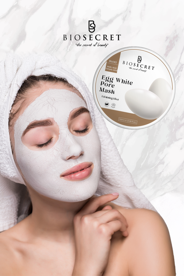 Bio143 Renk Tonu Leke Gözenek Karşıtı Yumurta Akı Maskesi Egg White Pore Mask 100ml
