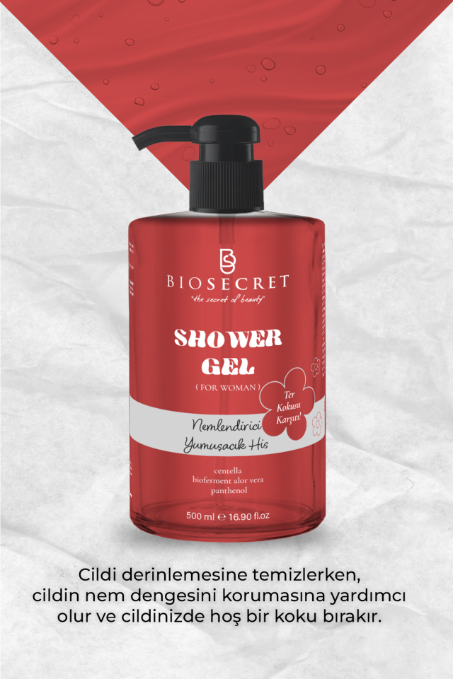 Bio146 Shower Gel (For Women) Nemlendirici, Yumuşacık His,  Terleme Karşıtı 500ml