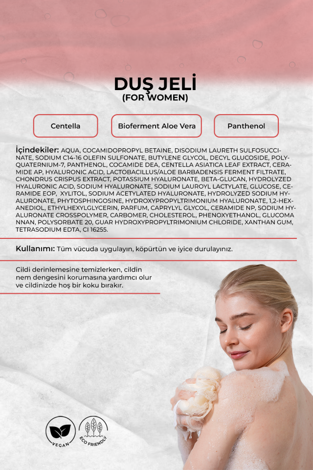 Bio146 Shower Gel (For Women) Nemlendirici, Yumuşacık His,  Terleme Karşıtı 500ml