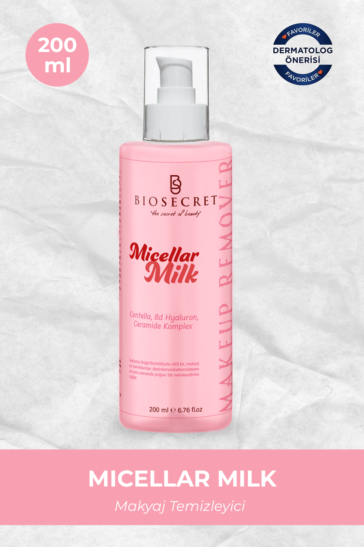 Bio148 Micellar Milk Yüz Temizleme 200ml