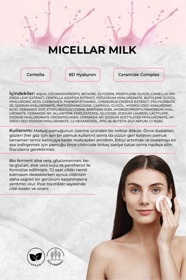 Bio148 Micellar Milk Yüz Temizleme 200ml