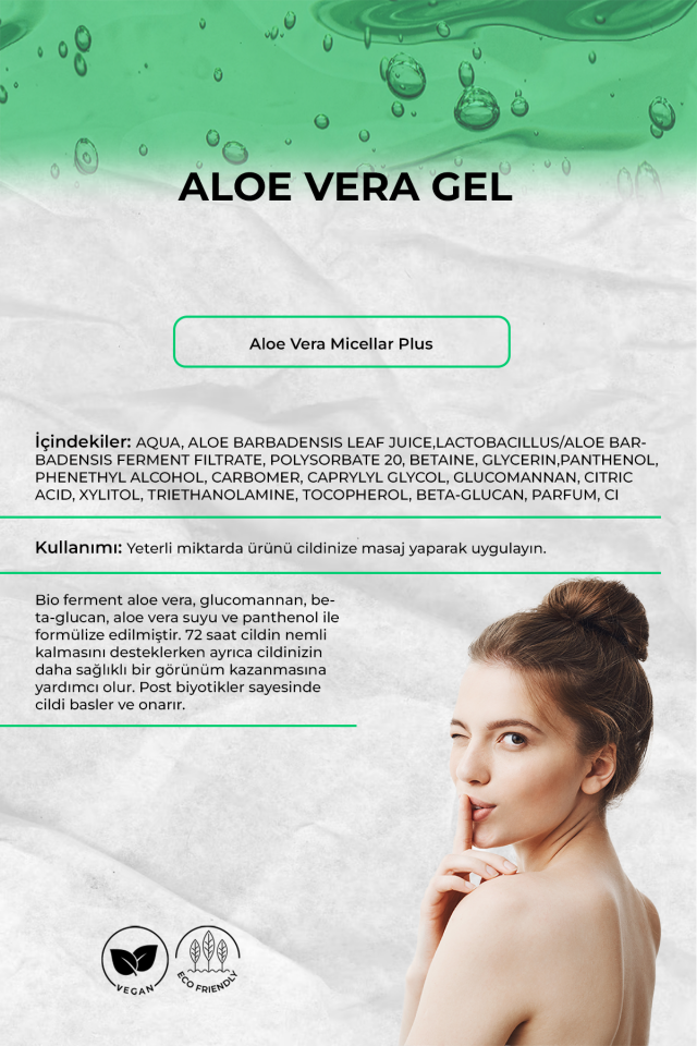 Bio154 Makyaj Temizleme Jeli  Aloe Vera Gel Micellar Plus 200ml