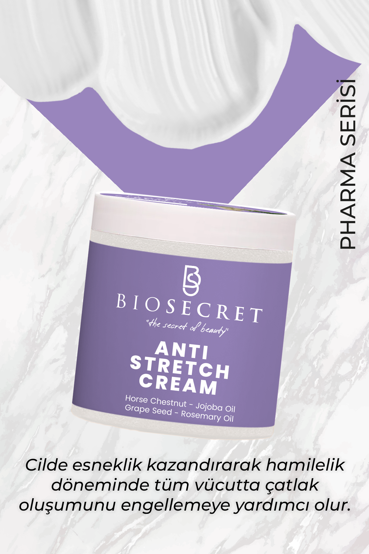 Bio155  Anti-Stretch Care Cream 200ml Çatlak Karşıtı Krem