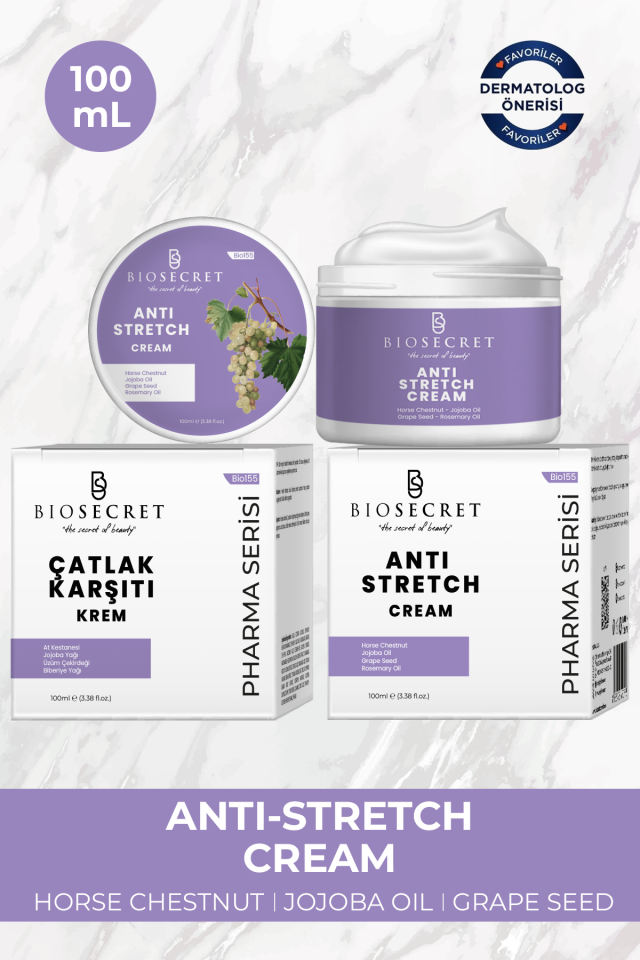 Bio155  Anti-Stretch Care Cream 200ml Çatlak Karşıtı Krem