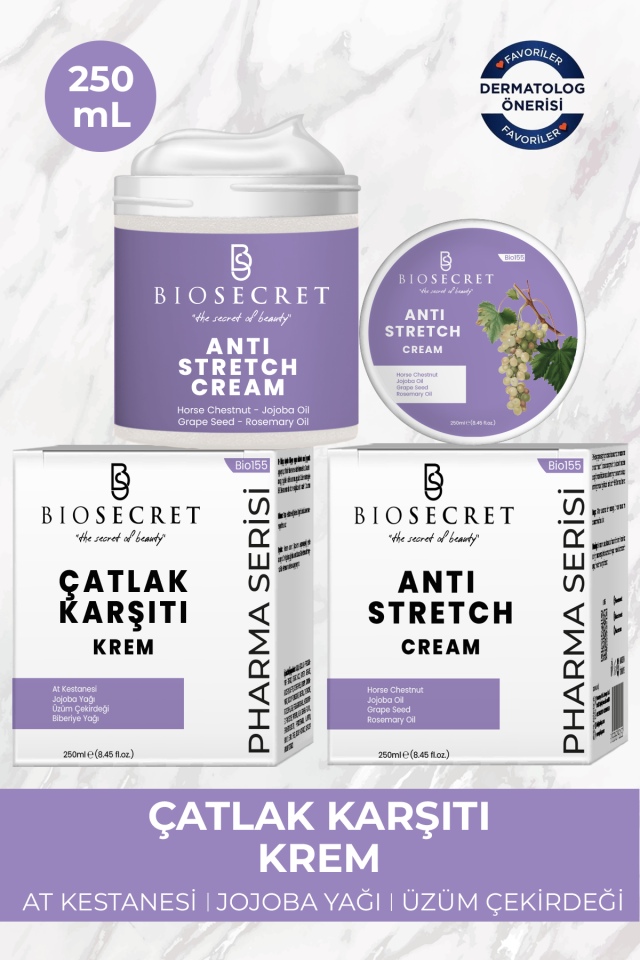 Bio155  Anti-Stretch Care Cream 200ml Çatlak Karşıtı Krem