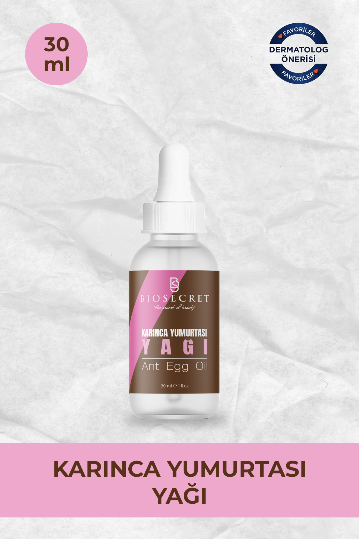 Bio164 Karınca Yumurtası Yağı Tüy Azaltmaya Yardımcı Yağ 30ml