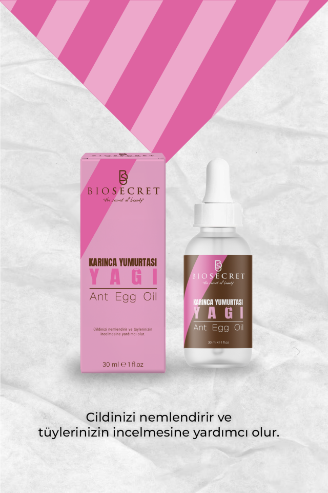 Bio164 Karınca Yumurtası Yağı Tüy Azaltmaya Yardımcı Yağ 30ml