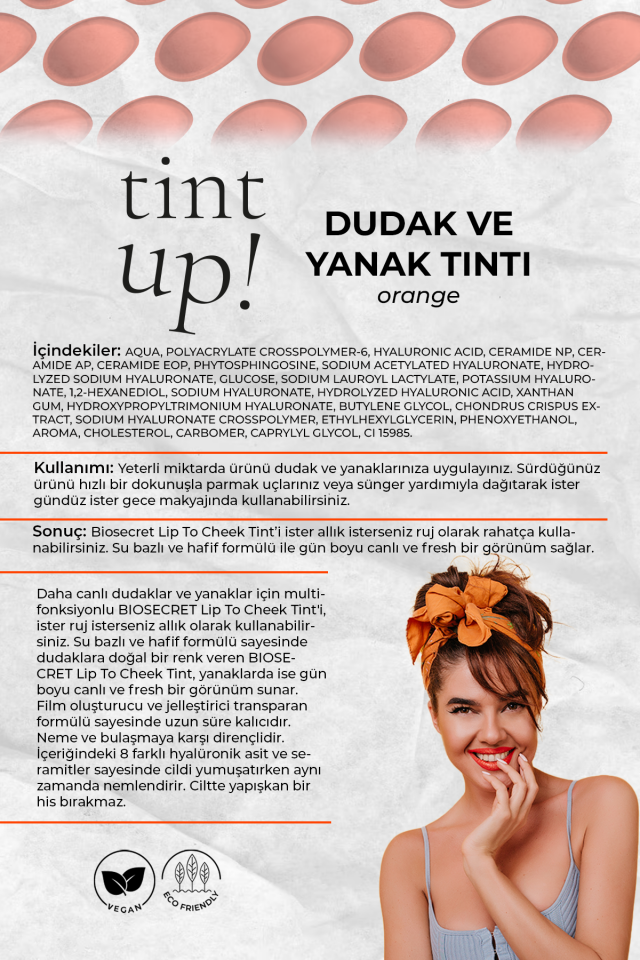 Bio173 Tint Up Lip to Cheek Tint 3,5ml Orange